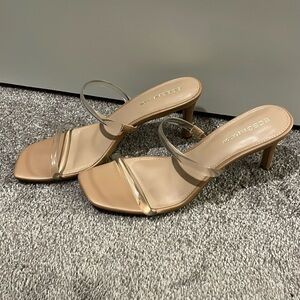 BCBGeneration Nude Clear Slides